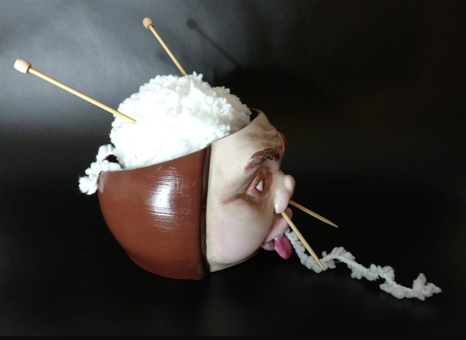 Download free STL file Face Yarn Bowl • 3D print design ・ Cults